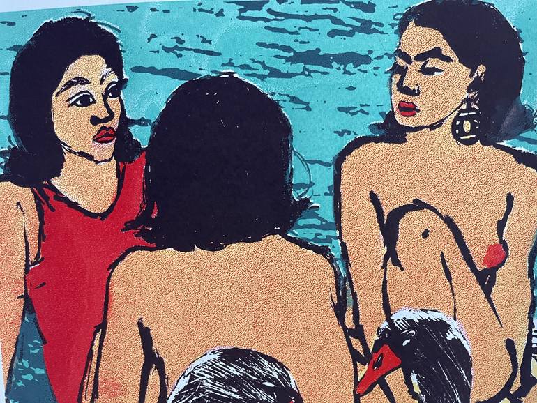 Original Contemporary Beach Printmaking by Skadi Engeln